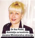  ??  ?? Dr Ika Pešić, Komisija za kontrolu duvana Ministarst­va zdravlja