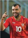  ??  ?? Kapetan Makedonije Goran Pandev je že bil evropski klubski prvak.