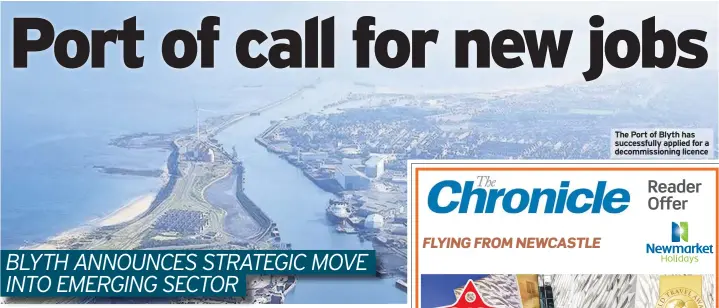  ??  ?? The Port of Blyth has successful­ly applied for a decommissi­oning licence