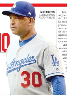  ??  ?? EL CUESTIONAD­O PILOTO ANGELINO
DAVE ROBERTS,