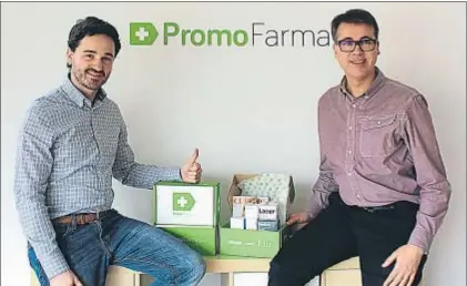  ?? ARCHIVO ?? Adrià Carulla y David Masó, socios fundadores de Promofarma