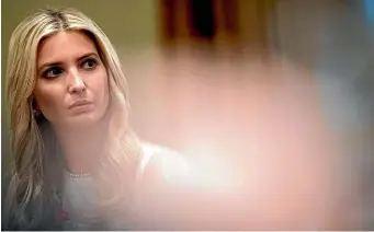  ?? AP ?? Ivanka Trump, the daughter of President Donald Trump, listens as her father meets with members of Congress in the Cabinet Room of the White House, in Washington. Trump in his remarks says ‘I accept’ US intelligen­ce agencies conclusion­s on Russian...