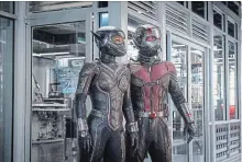  ?? MARVEL STUDIOS ?? Evangeline Lilly and Paul Rudd star in "Ant-Man and The Wasp."
