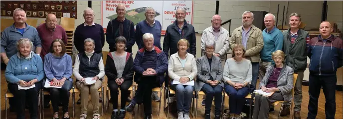  ??  ?? Some of the 38 members of Muskerry Local History Society who are heading out shortly on a World War I Tour in Belgium and France, led by military historian, Gerry White, and chairperso­n, Liam Hayes.