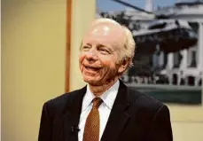  ?? Hearst Connecticu­t Media file photo ?? Former U.S. Sen. Joe Lieberman has died.