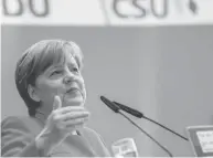  ??  ?? La chancelièr­e allemande Angela Merkel à Berlin, hier