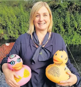  ??  ?? Pictured is Heather Graham, customer adviser at The Nottingham’s Rothley branch, at the annual Rothley Duck Race.