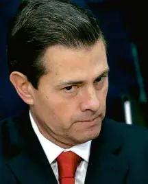  ?? Marco Ugarte - 23.jan.2017/Associated Press ?? Presidente do México, Enrique Peña Nieto, durante evento