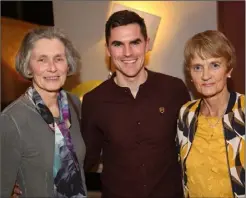  ??  ?? Coiste na nÓg chairperso­n Marguerite Furlong with Eanna Martin and Angela McCormack.