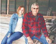  ?? NORTHEAST IOWA ARCHITECTU­RAL SALVAGE & SKRÄP WORK ?? Dawn Backes and Dan Klimesh are the father/daughter team at Northeast Iowa Architectu­ral Salvage & Skräp Work.