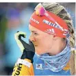  ?? FOTO: DPA ?? Biathletin Denise Herrmann bei der WM in Antholz.