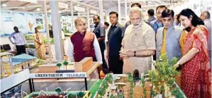  ?? PTI ?? Prime Minister Narendra Modi at an exhibition in New Delhi on Wednesday