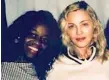  ??  ?? ● Sotto, Michaela Deprince e Madonna in una foto postata su Facebook dalla ballerina: «Inizio di un bellissimo viaggio»