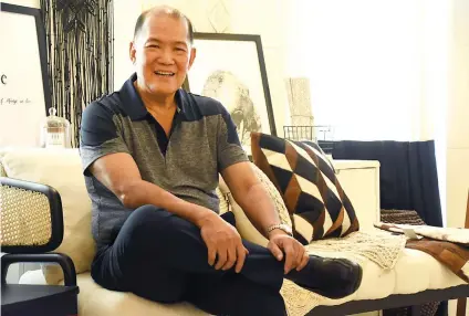  ?? SUNSTAR FOTO / RUEL ROSELLO ?? NOT SO GRIM AFTER ALL. Cosmopolit­an Funeral Homes president Renato “Oly” Dychangco Jr. got teased for his family’s business. But he threw himself into the business, adding improvemen­ts that has set the standard for death care.