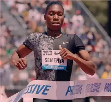  ??  ?? Regina Caster Semenya, 29 anni, 3 ori olimpici e 2 mondiali negli 800 AP