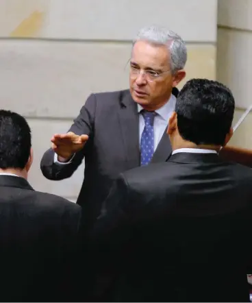  ?? FOTO COLPRENSA ?? aún no presenta su carta de renuncia ante el Congreso.