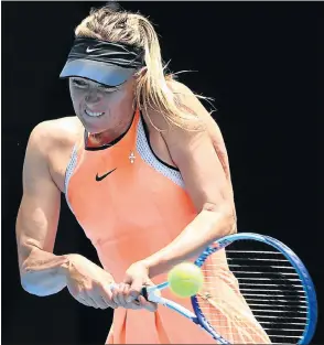  ?? Picture: GETTY IMAGES ?? FIGHTING FIT: Maria Sharapova resumes her career in Stuttgart today