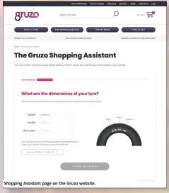  ??  ?? Shopping Assistant page on the Gruzo website.