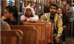  ?? Netflix via AP ?? ■ Issa Rae as Leilani, left, and Kumail Nanjiana as Jibran are shown in a scene from "The Lovebirds."