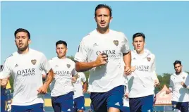  ?? Prensa Boca ?? Boca volvió a entrenar sin su capitán.