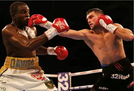  ??  ?? WHAT NOW? Catterall stays unbeaten but Davies will struggle to get his career going again