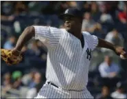  ?? JULIE JACOBSON — ASSOCIATED PRESS ?? CC Sabathia allowed two unearned runs over seven innings in Yankees’ loss to Blue Jays.