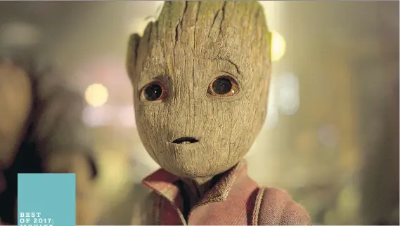  ?? DISNEY-MARVEL ?? Chris Pratt didn’t stand a chance. Baby Groot steals the show in Guardians of The Galaxy Vol. 2.