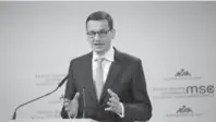  ?? ALEXANDER POHL/NURPHOTO/TNS ?? Recent remarks about the law by Polish Prime Minister Mateusz Morawiecki has added to a strained relationsh­ip with Israel.