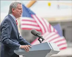  ?? Alexi Rosenfeld / Getty Images ?? New York City Mayor Bill de Blasio has come under fire over a controvers­ial rezoning proposal.