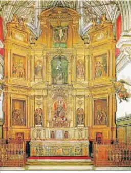  ??  ?? El retablo mayor de Santa Clara, obra de Martínez Montañés.