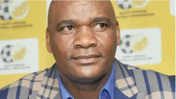  ?? BackpagePi­x ?? BAFANA coach Molefi Ntseki is optimistic of topping their Africa Cup of Nations qualifying group. |