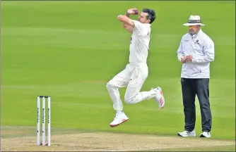  ??  ?? Jimmy Anderson became the only fast bowler to grab 600 Test wickets in the series against Pakistan last August.