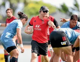  ?? GETTY IMAGES ?? Crusaders head coach Scott Robertson has made it clear his players need to improve their discipline tonight when they take on the Highlander­s in Dunedin.