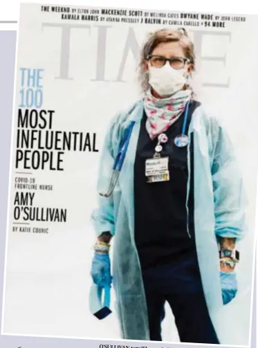  ??  ?? O’SULLIVAN terpilih menjadi penghias muka majalah
TIME.