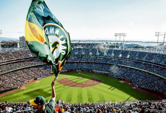  ?? Santiago Mejia/The Chronicle ?? The Coliseum will not host a June 29 Oakland Ballers game after the A’s invoked a clause in their lease canceling the event.