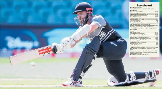  ?? Photo / Photosport ?? Black Caps skipper Kane Williamson was named player of the match after top-scoring with 61 off 35 balls against Ireland yesterday.