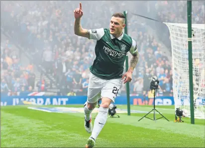  ?? Picture: SNS ?? FINAL ACT: Anthony Stokes’ scored twice in the Scottish Cup final victory over Rangers.