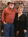  ??  ?? Lisa, right, and Jack Applegate are owners of Studio 36 Bead Shop and Artisans Gallery, 105High St. in Pottstown.