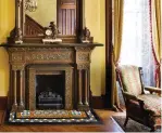  ??  ?? MIDDLE Original fireplace and tiles in an 1883 brownstone, Hoboken, N.J.