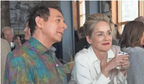  ?? CLAUDETTE BARIUS/HBO ?? Sharon Stone is doomed children’s book author Olivia Lake and Paul Reubens is her best friend and confidant in “Mosaic.”