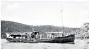  ??  ?? Berryman (top, front centre) with comrades aboard the Krait, a former Japanese fishing boat