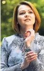  ??  ?? Yulia Skripal during an interview in London, England yesterday.