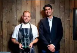  ??  ?? Above: Last year’s winner Raz Helalat (right), owner of the Salt Room, and group head chef Dave Mothersill