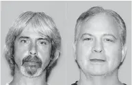  ?? SNOHOMISH COUNTY SHERIFF OFFICE / THE ASSOCIATED PRESS FILES ?? John Reed, right, is accused of shooting his neighbours, and brother Tony, left, helped hide the bodies, police say.