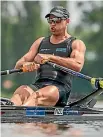  ??  ?? Single sculler Robbie Manson hopes to carry his top form into his the world championsh­ips.