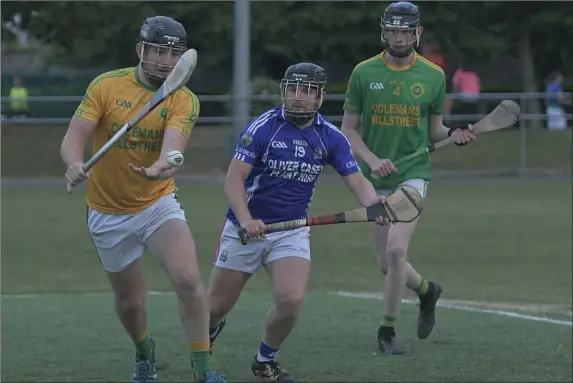  ??  ?? Millstreet goalkeeper Cathal Crowley clears his lines against Croke Rovers in the Central Stores Duhallow U-21 HC. Photo byJohn Tarrant