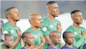  ?? Isithombe: BACKPAGEPI­X ?? ABADLALI bebafana Bafana kubhekwe ukuthi benze kangcono uma sebedlala nenamibia ngesonto uma bezimisele ngokuhamba ibanga elide kwi-afcon eqhubeka e-ivory Coast