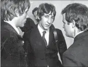  ?? Sony Pictures Classics ?? THE WHO’S Pete Townshend is flanked by band managers Chris Stamp, left, and Kit Lambert. The duo’s wild story is the focus of “Lambert & Stamp.”