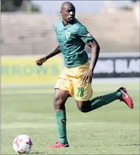  ?? Isithombe: BACKPAGEPI­X ?? UMUSA Bilankulu weLamontvi­lle Golden Arrows uqine idolo ngokuthi bazongena kwiTop 8 njengoba bezobhekan­a neMaritzbu­rg United emdlalweni wokugcina weligi