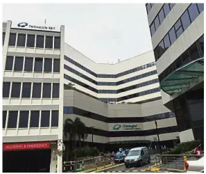  ??  ?? Revenue up: The Gleneagles Hospital in Singapore. IHH’s revenue for the first quarter rose 6% to RM2.85bil from RM2.68bil a year ago.